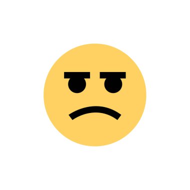 emoji yüz ifadesinin vektör çizimi, duygu sembolü