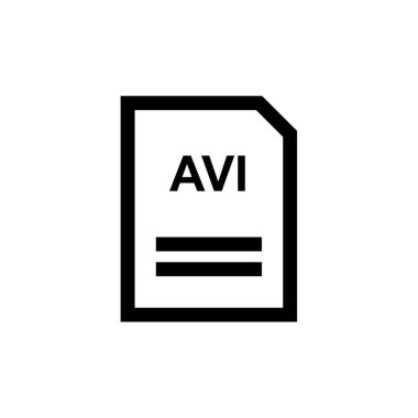 dosya biçimi simgesi, vektör illüstrasyonu