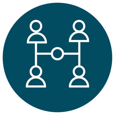 grup insan simgesi vektör illüstrasyonu 