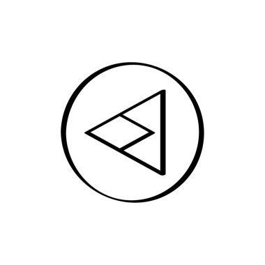 ok basit simge vektör illüstrasyonu  