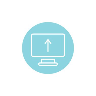 dokunmatik ekran web simgesi, özet vektör illüstrasyonu 