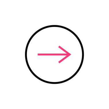 ok basit simge vektör illüstrasyonu  