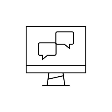 Metin Mesajlaşma simgesi vektör illüstrasyonu