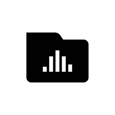 Web ve mobil uygulama tasarımı, dizin logosu konseptiniz için beyaz arkaplanda izole edilmiş veri analiz simgesi vektörü