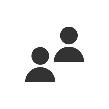 İnsanlar ikonu. vektör düz simgesi 