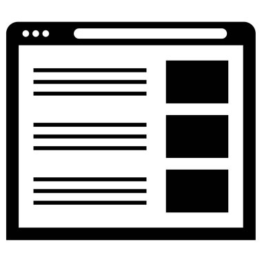 Kablo çerçevesi. Web simgesi basit illüstrasyon