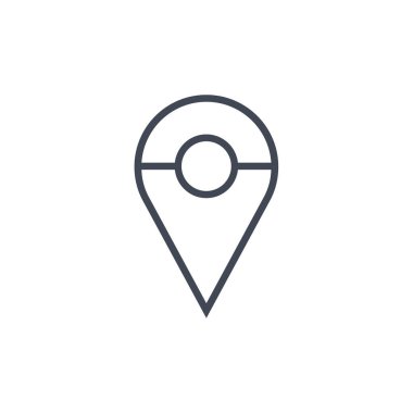 Konum simgesinin vektör illüstrasyonu