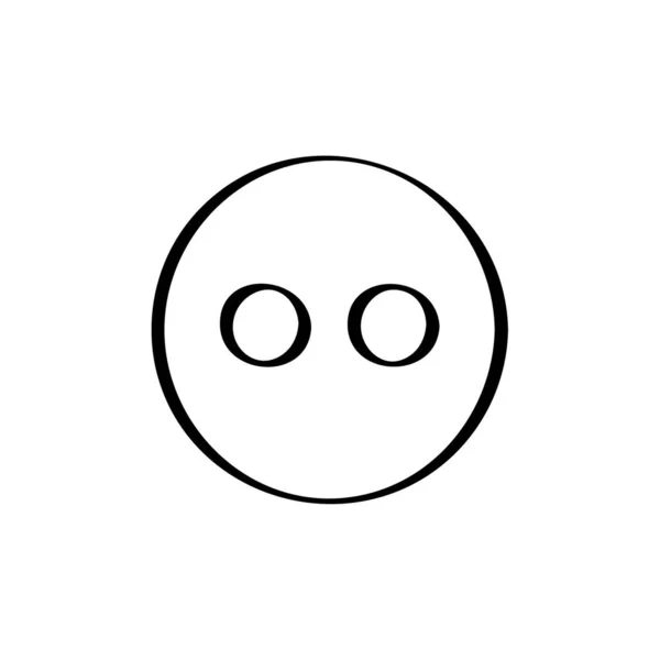 Ilustração Vetorial Expressão Facial Emoji Símbolo Emoção —  Vetores de Stock