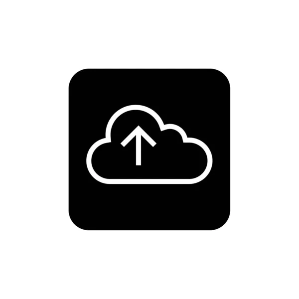 Ícone Vetor Upload Nuvem Ilustração Simples Moderna — Vetor de Stock