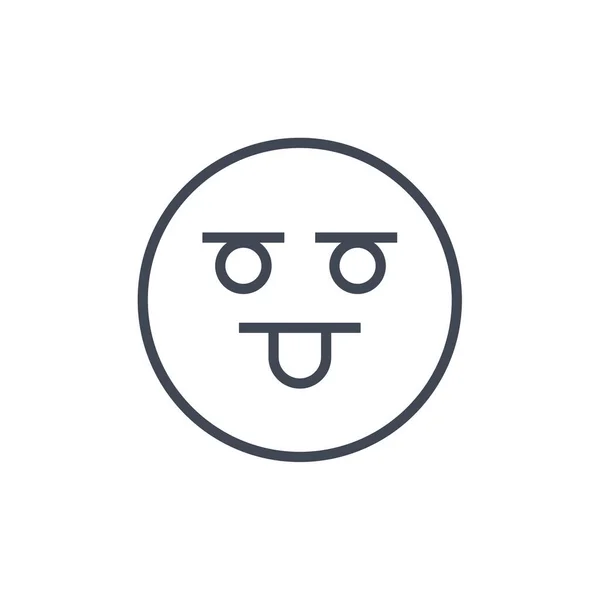 Векторна Ілюстрація Виразу Обличчя Емодзі Символ Емоцій — стоковий вектор