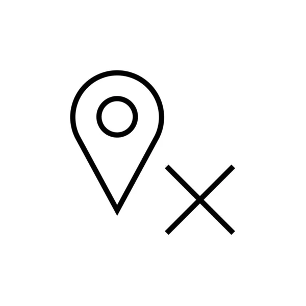 Векторная Иллюстрация Значка Местоположения — стоковый вектор