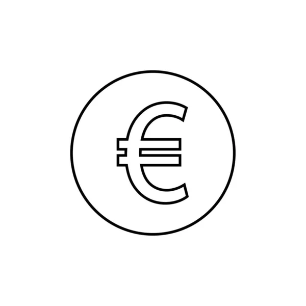 Vektorová Ilustrace Ikony Europeněz — Stockový vektor