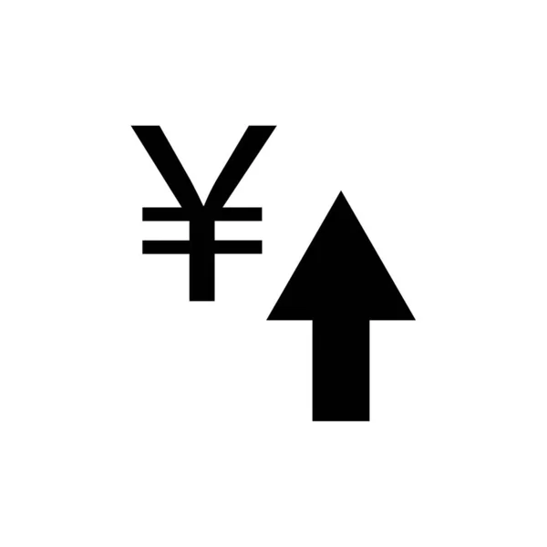 Yen Ikon Vektor Illustration — Stock vektor