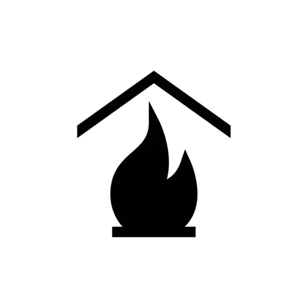 Tűz Láng Ikon Vektor Elszigetelt Fehér Alapon Web Mobil Alkalmazás — Stock Vector