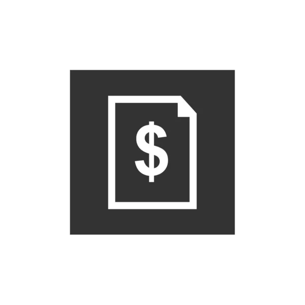 Money Icon Flat Design Style — Stock Vector