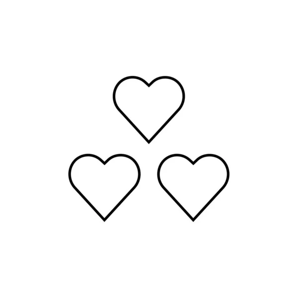 Valentine Meddelande Ikonen Vektor Illustration — Stock vektor