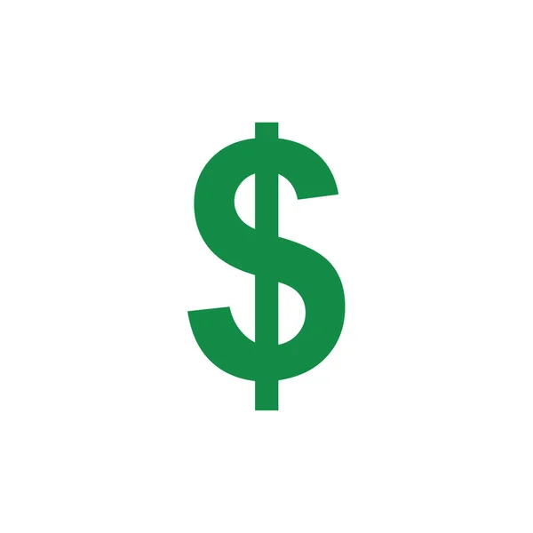 Icône Dollar Illustration Simple Signe Argent Des Etats Unis — Image vectorielle