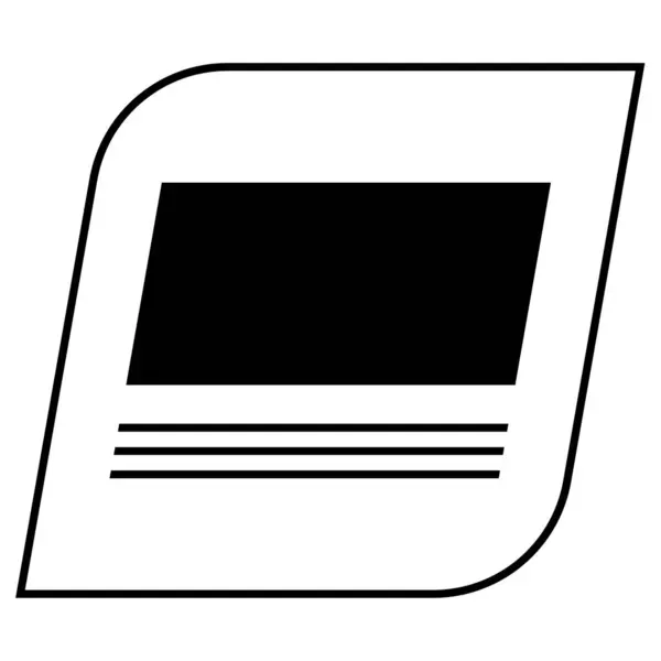 Cornici Web Icon Design Semplice — Vettoriale Stock