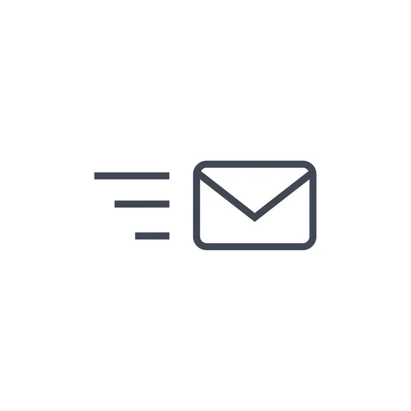 Icône Web Mail Illustration Simple — Image vectorielle