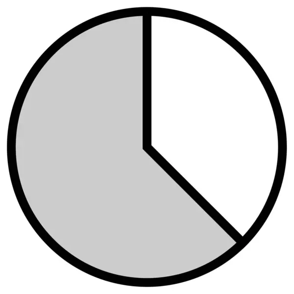 円グラフ シンプルなイラスト — ストックベクタ