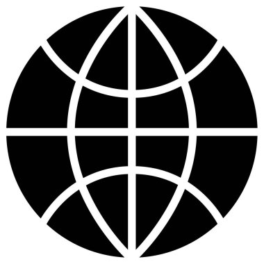 Küresel simge vektör illüstrasyonu