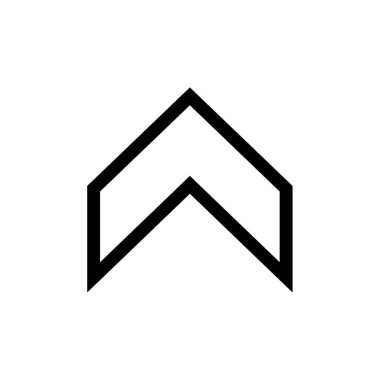 ok basit simge vektör illüstrasyonu  