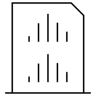 Modern simge ve vektör illüstrasyonunu bildirir