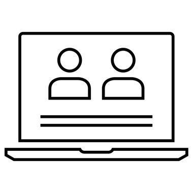 çevrimiçi eğitim vektörü simgesi modern basit tasarım