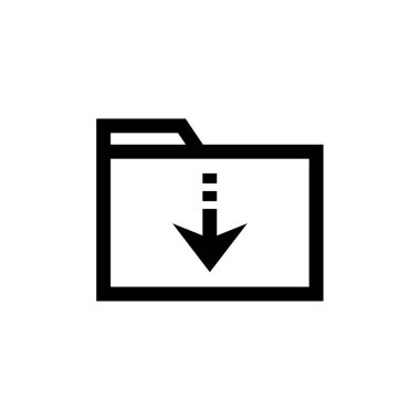 Web ve mobil uygulama tasarımınız için beyaz arkaplanda izole edilmiş dizin simgesi vektörü 