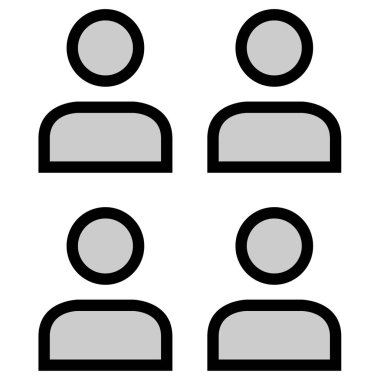 kullanıcı. Web simgesi basit illüstrasyon