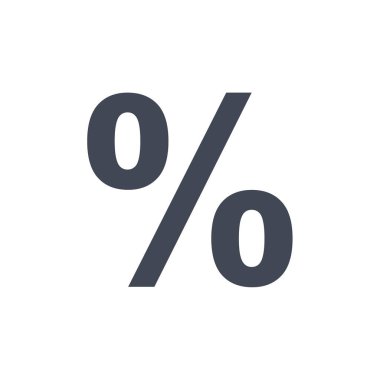 yüzde simge vektör illüstrasyonu