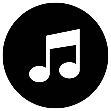 Müzik notası. Web simgesi