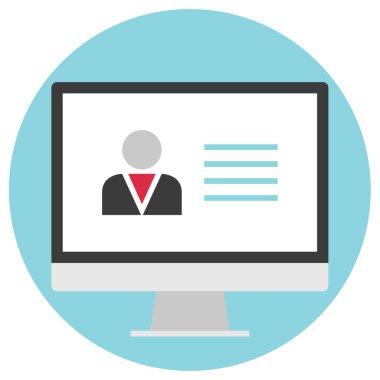 çevrimiçi eğitim vektörü simgesi modern basit tasarım