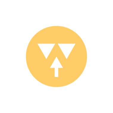 ok basit simge vektör illüstrasyonu  