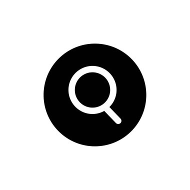 Beyaz arka plan vektör çizim üzerindeki Büyüteç simgesiyle 