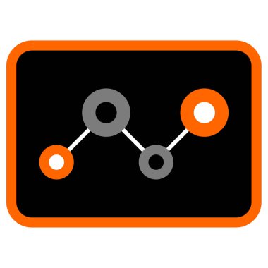 Analizler simge vektör illüstrasyonunu imzaladı