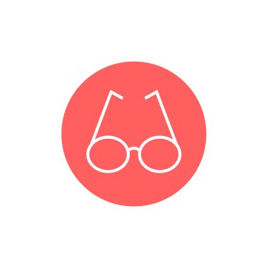 gözlük ikonu vektör illüstrasyonu