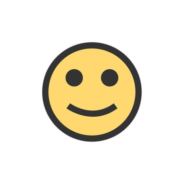 emoji, yüz ifadesi sembolü, simge simgesi, vektör illüstrasyonu