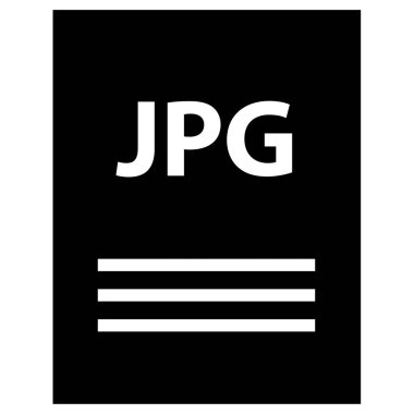 jpg dosya simgesi, vektör illüstrasyonu basit tasarım