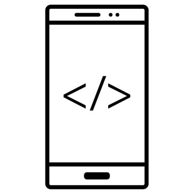 kod web simgesi, vektör tasarımı  