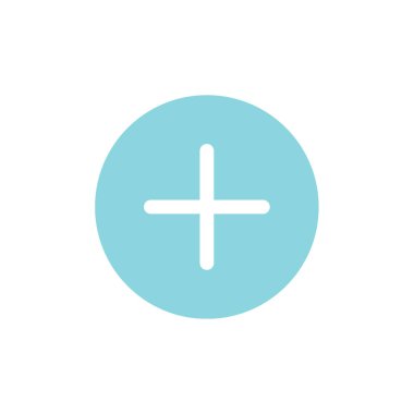 Artı modern simge vektör illüstrasyonunu ekle     