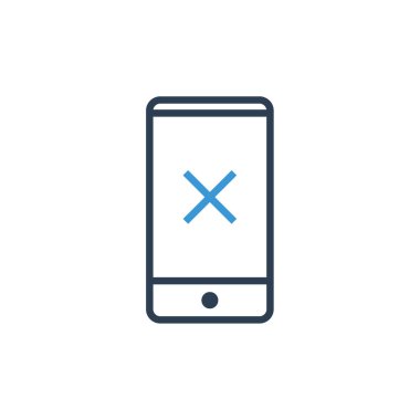 akıllı telefon simgesi basit vektör illüstrasyonu