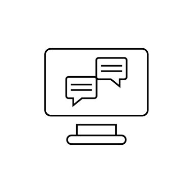 Metin Mesajlaşma simgesi vektör illüstrasyonu