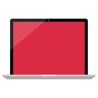 Dizüstü bilgisayar simgesi vektör çizimi