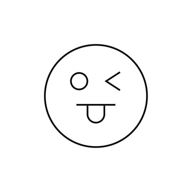 emoji, yüz ifadesi sembolü, simge simgesi, vektör illüstrasyonu