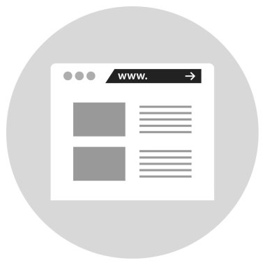 Kablolar. Web simgesi basit tasarım