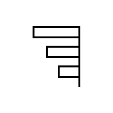 Tahta simge şablon tasarımının illüstrasyon vektörü grafiği 