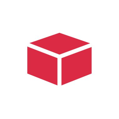 Küp logo tasarım şablonu vektörü 