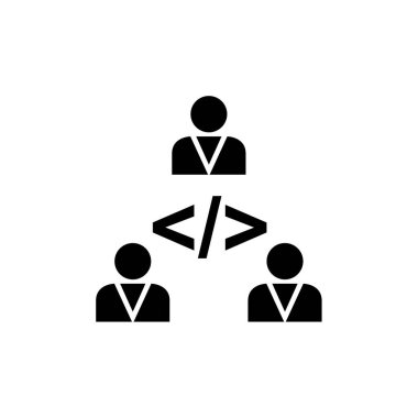 Web geliştirme simgesi vektör illüstrasyonu