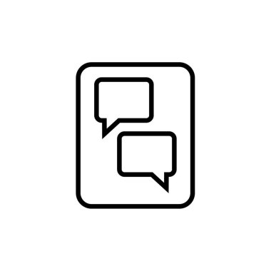 Sohbet simgesi, vektör çizimi 